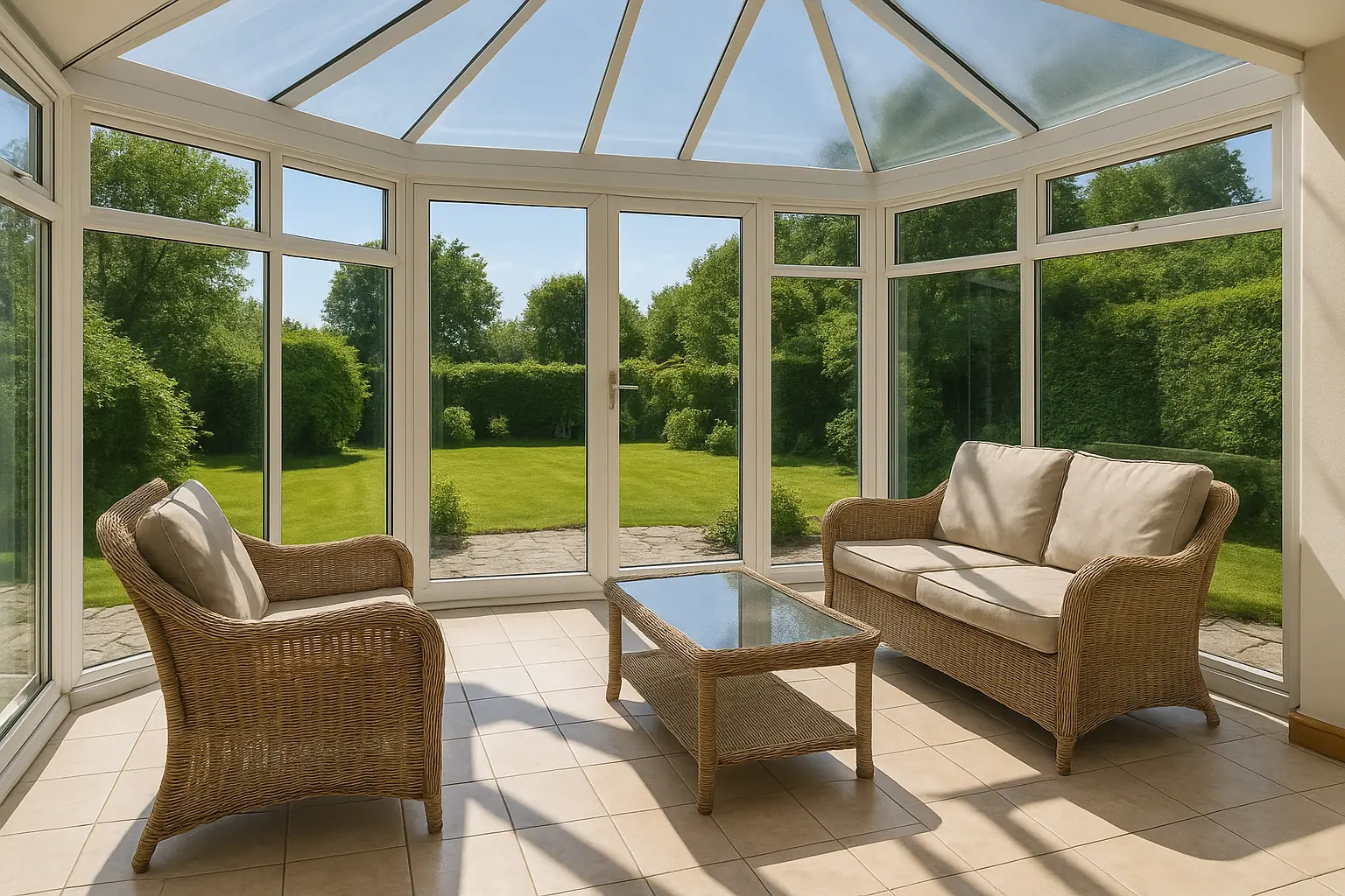 Wintergartenreinigung